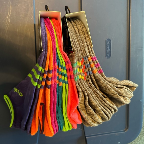 Adidas no show superlite socks.  2 packs of 6 - Picture 3 of 3